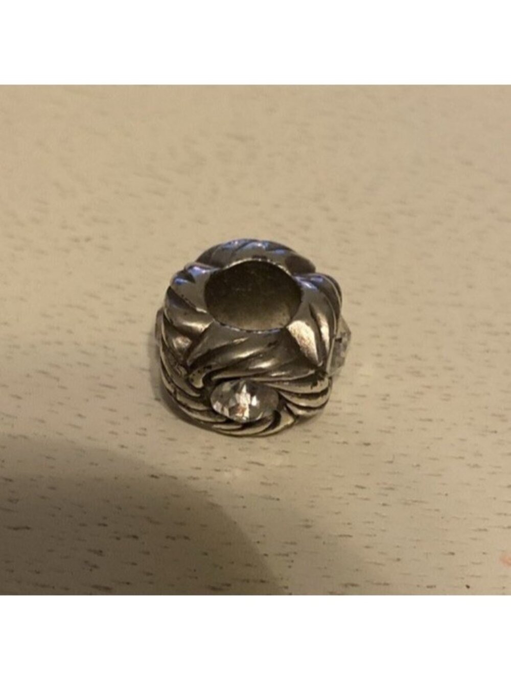 Brighton Razzle Dazzle Silver & Crystal Spacer Bead